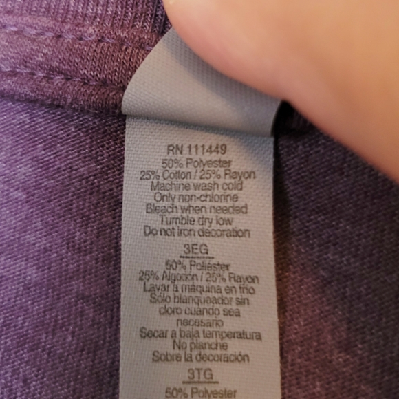 Next Level Apparal | Heathered Purple Cat Tee - Picture 5 of 6